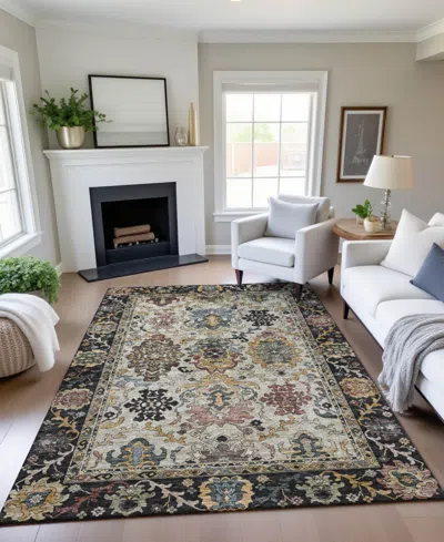 Dalyn Silk Road Washable Sr5 9'x12' Area Rug In Multi