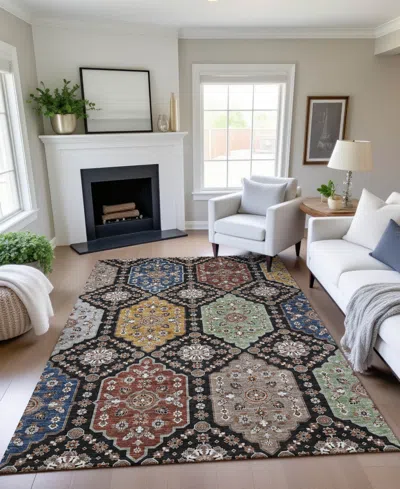 Dalyn Silk Road Washable Sr7 9'x12' Area Rug In Multi