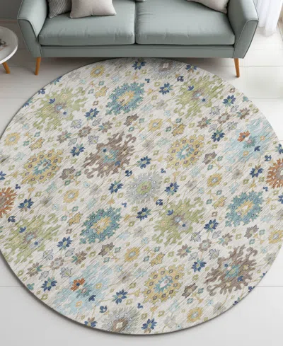 Dalyn Silk Road Washable Sr3 8'x8' Round Area Rug In Multi
