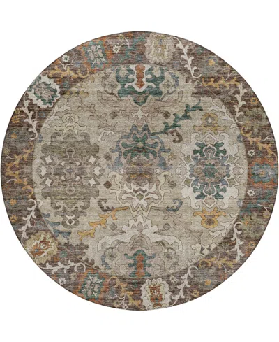 Dalyn Silk Road Washable Sr5 8'x8' Round Area Rug In Multi