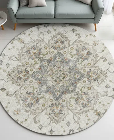 Dalyn Silk Road Washable Sr6 8'x8' Round Area Rug In Multi