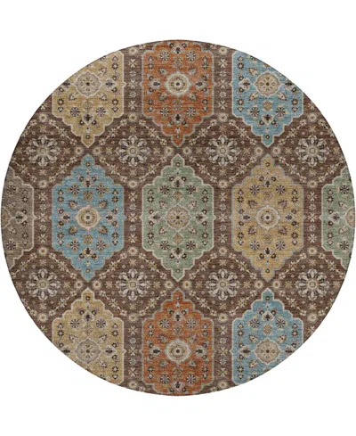 Dalyn Silk Road Washable Sr7 8'x8' Round Area Rug In Multi