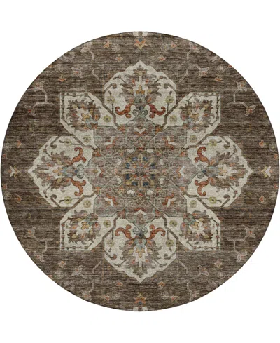 Dalyn Silk Road Washable Sr6 8'x8' Round Area Rug In Multi