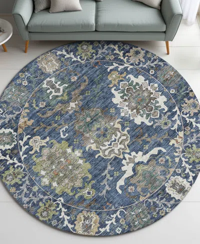 Dalyn Silk Road Washable Sr8 8'x8' Round Area Rug In Multi