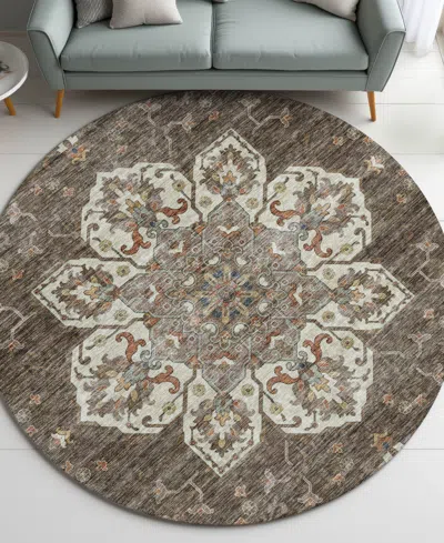 Dalyn Silk Road Washable Sr6 8'x8' Round Area Rug In Multi