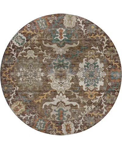 Dalyn Silk Road Washable Sr8 8'x8' Round Area Rug In Multi