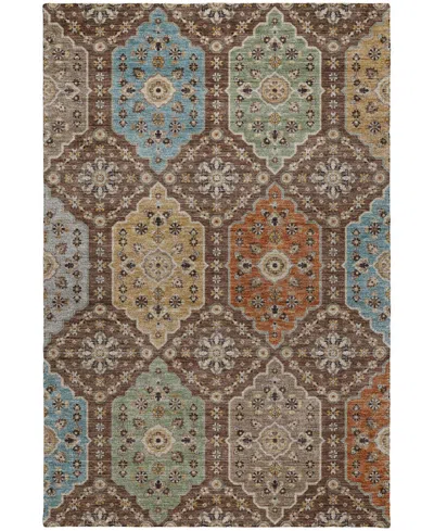 Dalyn Silk Road Washable Sr7 6'6"x9'6" Area Rug In Brown