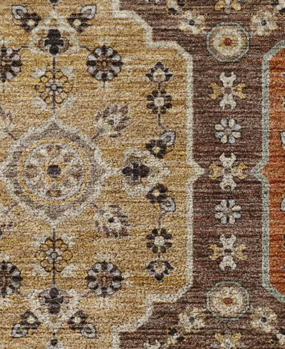 Dalyn Silk Road Washable Sr7 6'6"x9'6" Area Rug In Brown