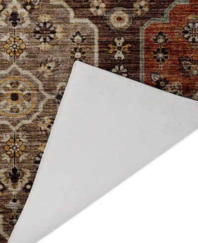 Dalyn Silk Road Washable Sr7 6'6"x9'6" Area Rug In Brown