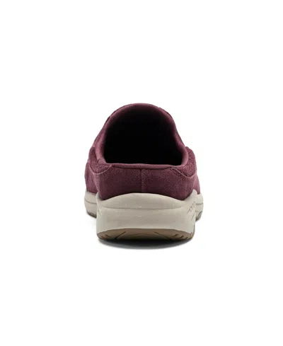 Easy Spirit Travel Time Womens Suede Slip On Mules In Multi