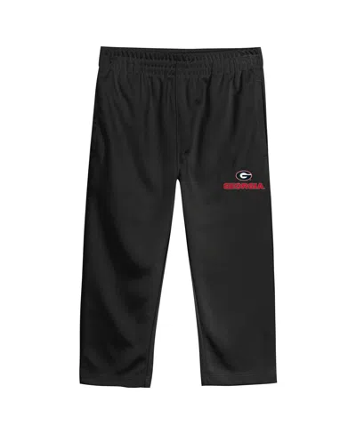 Outerstuff Baby Boys And Girls 2-piece Red Georgia Bulldogs Team Logo Red Zone Top And Pants Set In Animal Print