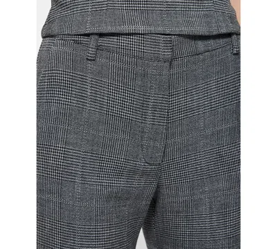 French Connection Slim Fit Cropped Pants In Gray