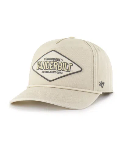 47 Brand Men's And Women's Cream Vanderbilt Commodores Outdoorsmen Cairn Hitch Adjustable Hat In Neutral
