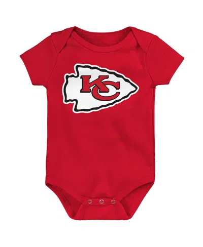 Outerstuff Newborn 3-pack Kansas City Chiefs Little Tike Bodysuit Set In Multi