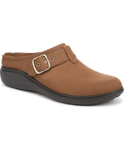Lifestride Women's Balance Washable Round Toe Clogs In Brown