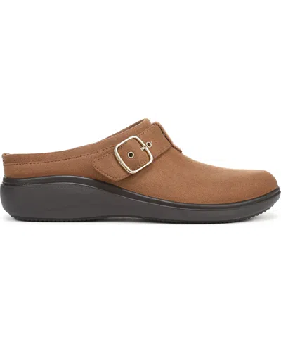 Lifestride Women's Balance Washable Round Toe Clogs In Brown