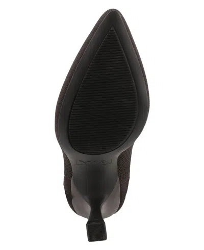 Mia Women's Pamilla Pointed Toe Knit Dress Booties In Brown