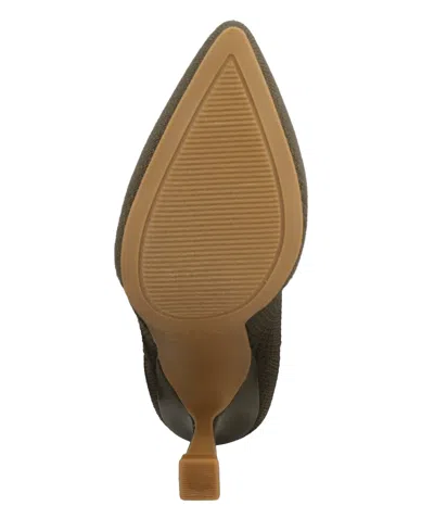 Mia Women's Pamilla Pointed Toe Knit Dress Booties In Brown