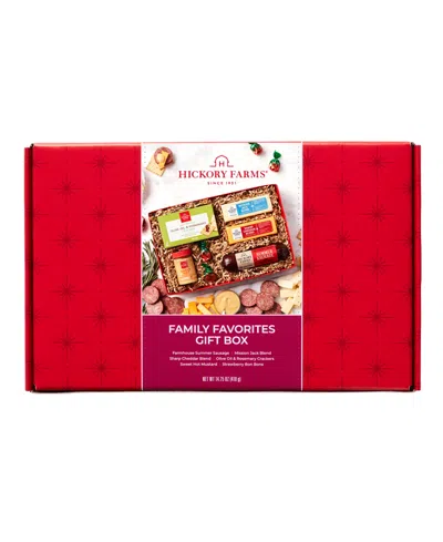 Hickory Farms Family Favorites Holiday Gift Box, 7 Pieces In Transparent