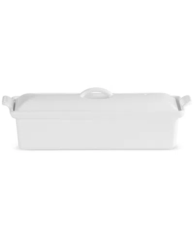 Le Creuset Enameled Cast Iron 2 Qt. Traditional Rectangular Terrine In White
