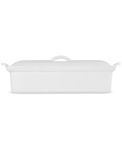 Le Creuset Enameled Cast Iron 2 Qt. Traditional Rectangular Terrine In White