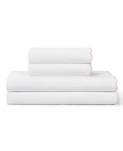 Peri Home Scallop 300-thread Count Cotton 4-pc. Sheet Set, Queen In Multi