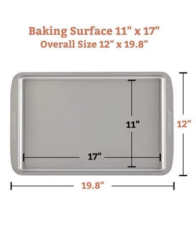 Farberware Bakeware Nonstick 11" X 17" Cookie Pan In Gray