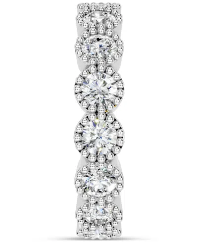 Macy's Diamond Milgrain Frame Eternity Band (2 Ct. T.w.) In Platinum Or 14k Gold In Metallic