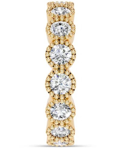 Macy's Diamond Milgrain Frame Eternity Band (2 Ct. T.w.) In Platinum Or 14k Gold In Gold