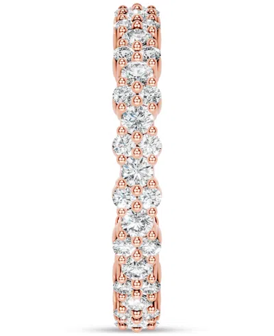 Macy's Diamond Cluster Eternity Band (1 Ct. T.w.) In Platinum Or 14k Gold In Gold