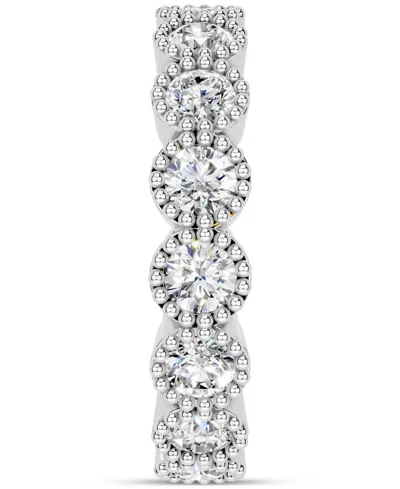Macy's Diamond Milgrain Frame Eternity Band (2 Ct. T.w.) In Platinum Or 14k Gold In Silver
