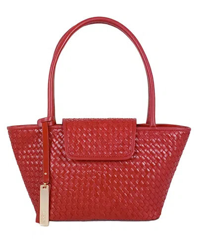 Lodis Vega Medium Satchel Bag In Red