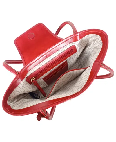 Lodis Vega Medium Satchel Bag In Red
