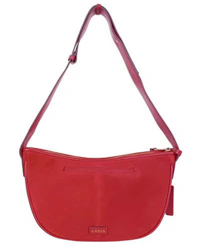 Lodis Vega Medium Hobo Bag In Red