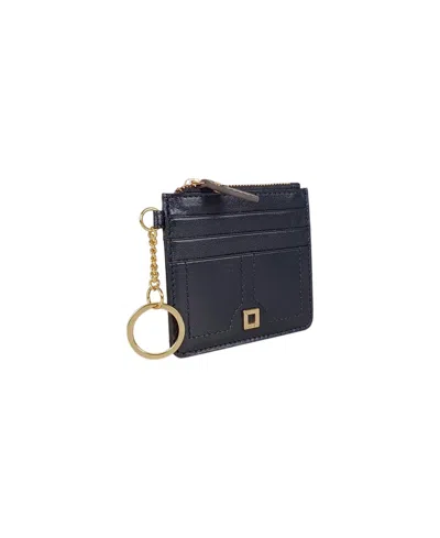 Lodis Glace Key Coin Leather Wallet In Black