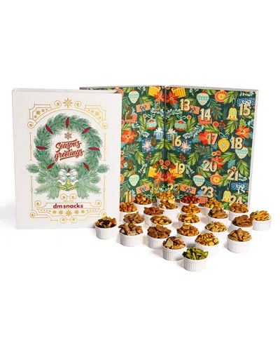 Dm Snacks 24 Days Of Nuts Snacks Holiday Advent Calendar, 24 Piece In Transparent