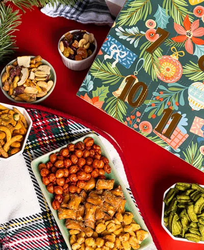 Dm Snacks 24 Days Of Nuts Snacks Holiday Advent Calendar, 24 Piece In Transparent