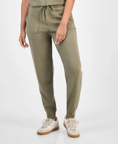 And Now This Trendy Plus Size Scuba-knit Jogger Pants, Exclusively At Macy's In Brown