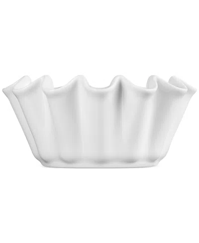 Le Creuset Stoneware Ruffle 1.4 Qt. Brioche Baker In White