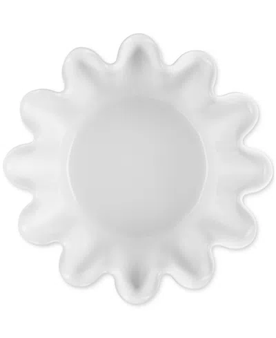 Le Creuset Stoneware Ruffle 1.4 Qt. Brioche Baker In White