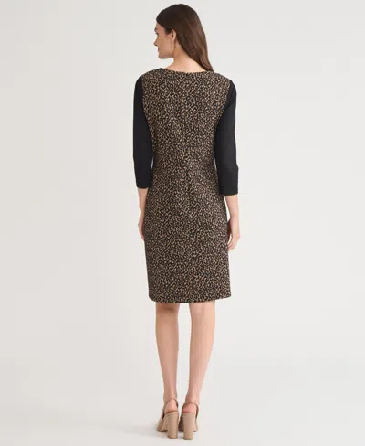 Kasper Women's Side Panel Sheath Dress In Brown