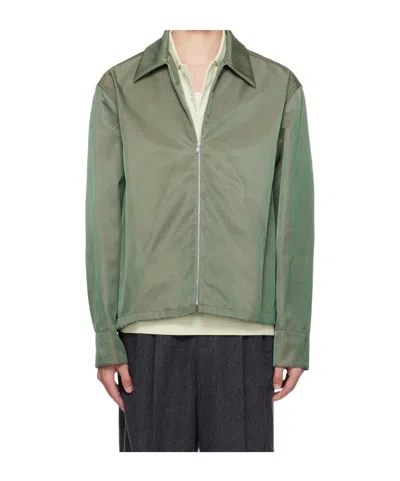 Jil Sander Zip Jacket In Green