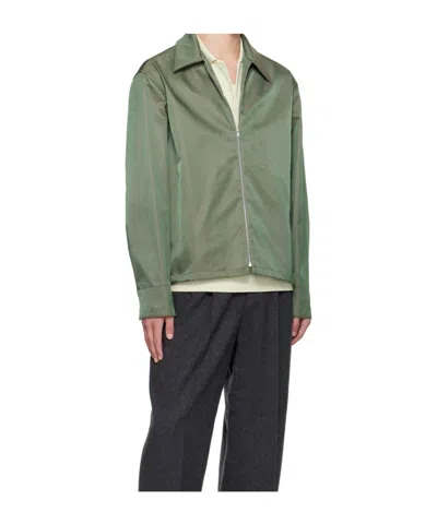 Jil Sander Zip Jacket In Green