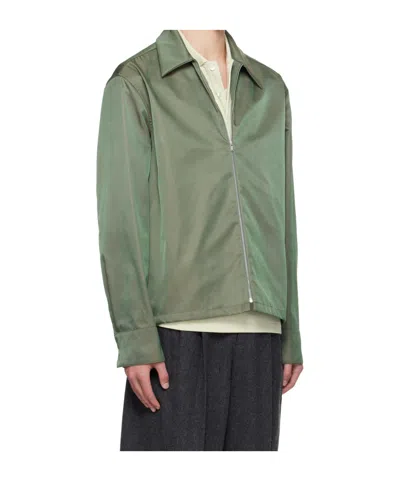 Jil Sander Zip Jacket In Green