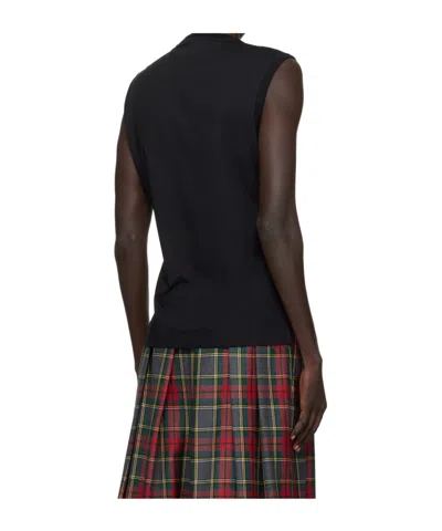 Vivienne Westwood Crew Neck Graphic Print Short Sleeves In Black