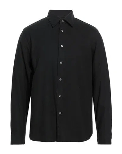 Theory Sylvain Structure Knit Shirt In Black