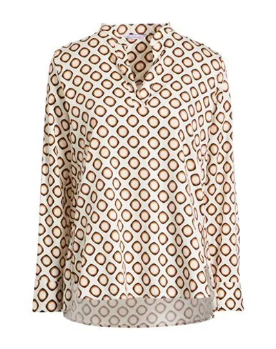 Guglielminotti Woman Top Ivory Size 4 Cotton, Elastane In Neutral