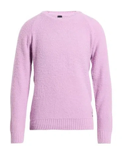 Why Not Brand Man Sweater Mauve Size M Acrylic, Wool In Purple