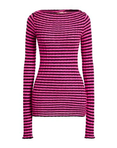 N°21 Woman Sweater Fuchsia Size 4 Acrylic, Polyamide, Mohair Wool In Pink