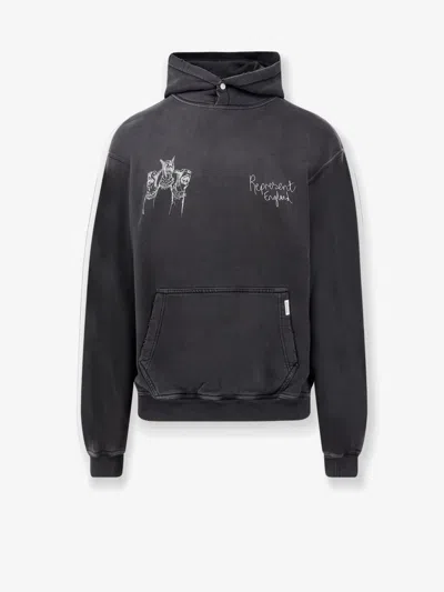 Represent Felpa Thoroughbred Dogs Oversize In Cotone Nero Uomo In Black